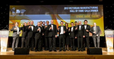 Victorian Hall of Fame members toast the 2013 winners.